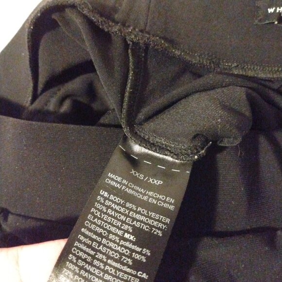 WHBM Cargo Leggings XXS Ruched Hem Romantic Utility Balletcore Coquette Lace - Picture 9 of 12